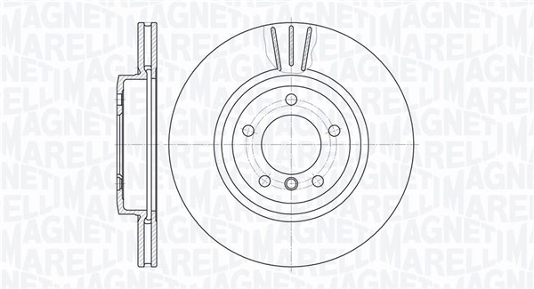MAGNETI MARELLI Bremseskive 361302040434 325mm 25mm for BMW