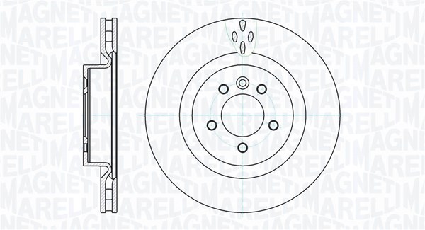 MAGNETI MARELLI Bremseskive 361302040430 360mm 30mm for LAND ROVER
