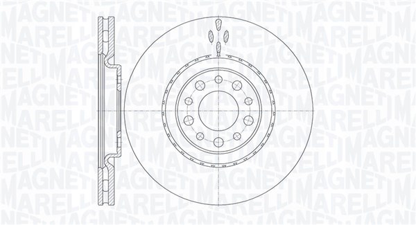 MAGNETI MARELLI Bremseskive 361302040446 330mm 28mm for ALFA ROMEO JEEP (GAC FCA)