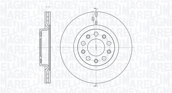 MAGNETI MARELLI Bremseskive 361302040448 292mm 22mm for ALFA ROMEO