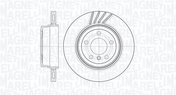 MAGNETI MARELLI Bremseskive 361302040464 320mm 22mm for BMW