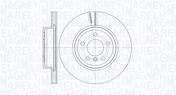 MAGNETI MARELLI Bremseskive 361302040468 325mm 25mm for BMW