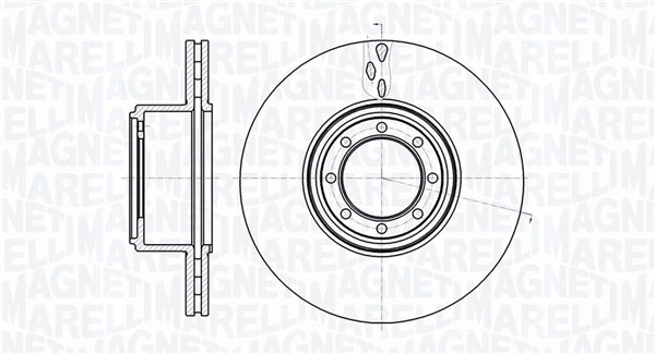 MAGNETI MARELLI Bremseskive 361302040488 294mm 24mm for IVECO