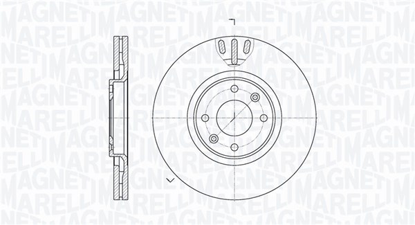 MAGNETI MARELLI Bremseskive 361302040502 302mm 26mm for CITROËN PEUGEOT