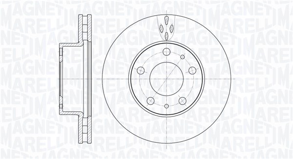MAGNETI MARELLI Bremseskive 361302040512 280mm 28mm for PEUGEOT CITROËN FIAT