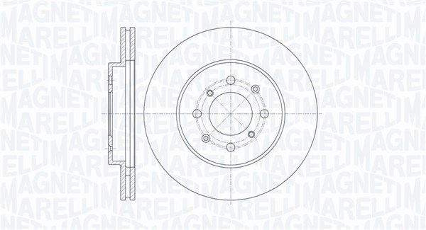 MAGNETI MARELLI Bremseskive 361302040522 258mm 21mm for HONDA