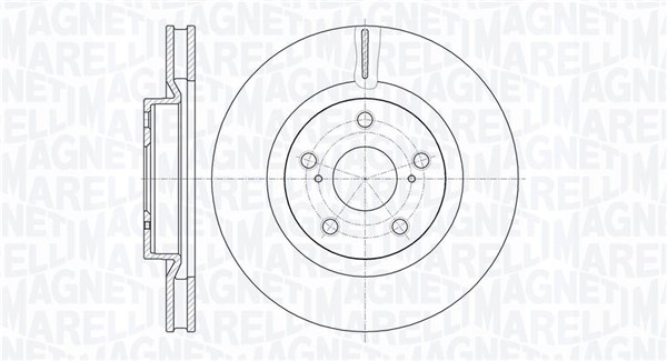 MAGNETI MARELLI Bremseskive 361302040524 296mm 28mm for TOYOTA TOYOTA (FAW)