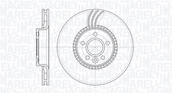 MAGNETI MARELLI Bremseskive 361302040528 316mm 28mm for FORD VOLVO LAND ROVER