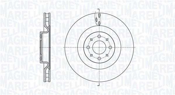 MAGNETI MARELLI Bremseskive 361302040532 305mm 28mm for LANCIA