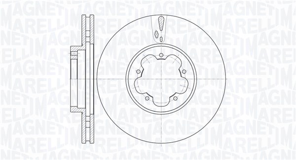 MAGNETI MARELLI Bremseskive 361302040542 300mm 28mm for FORD