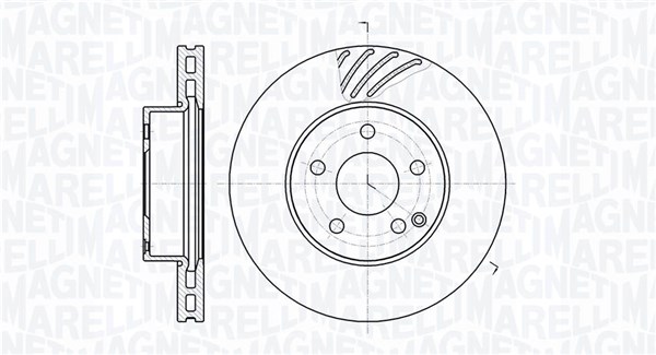 MAGNETI MARELLI Bremseskive 361302040558 295mm 28mm for MERCEDES-BENZ