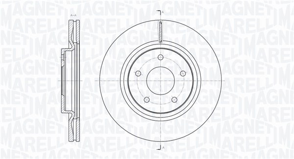 MAGNETI MARELLI Bremseskive 361302040566 296mm 26mm for NISSAN NISSAN (DFAC)