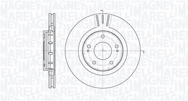 MAGNETI MARELLI Bremseskive 361302040574 294mm 24mm for PEUGEOT CITROËN MITSUBISHI