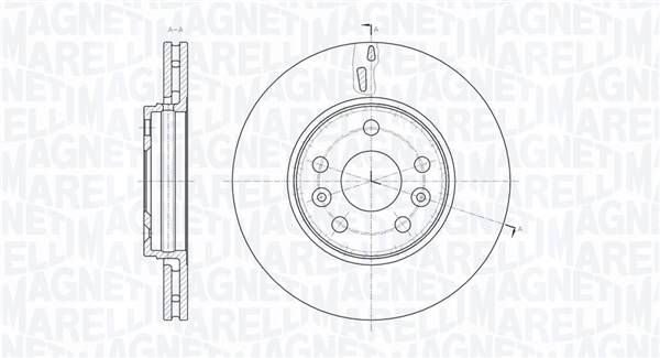 MAGNETI MARELLI Bremseskive 361302040568 280mm 24mm for MERCEDES-BENZ NISSAN RENAULT
