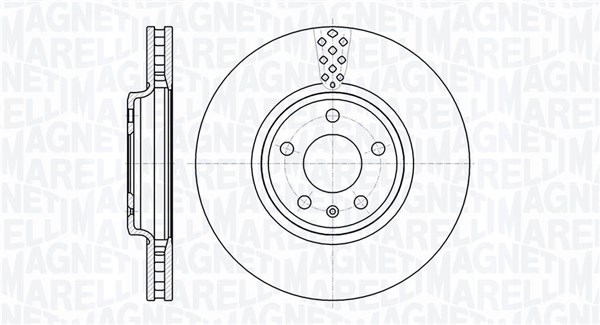 MAGNETI MARELLI Bremseskive 361302040576 320mm 30mm for AUDI AUDI (FAW)