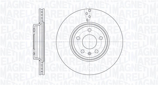 MAGNETI MARELLI Bremseskive 361302040580 314mm 25mm for AUDI AUDI (FAW)
