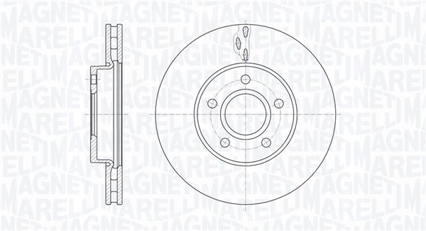 MAGNETI MARELLI Bremseskive 361302040588 278mm 25mm for VOLVO FORD FORD (CHANGAN)