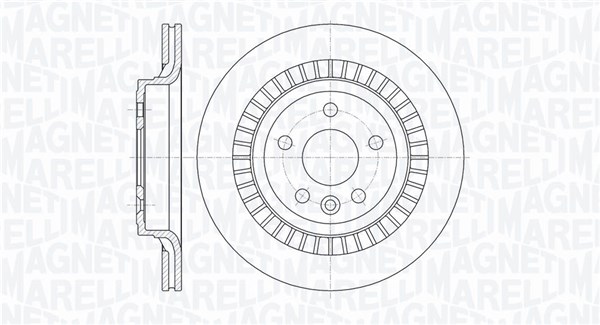 MAGNETI MARELLI Bremseskive 361302040596 302mm 22mm for VOLVO