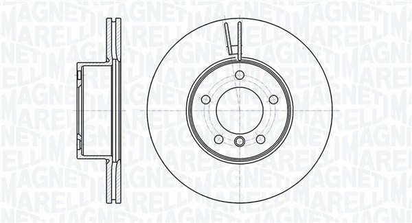 MAGNETI MARELLI Bremseskive 361302040600 312mm 24mm for BMW
