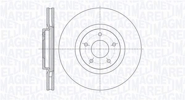 MAGNETI MARELLI Bremseskive 361302040608 320mm 28mm for NISSAN RENAULT