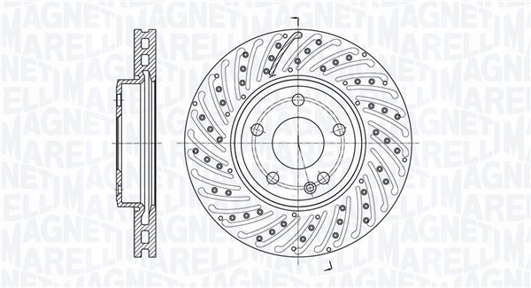 MAGNETI MARELLI Bremseskive 361302040614 295mm 28mm for MERCEDES-BENZ