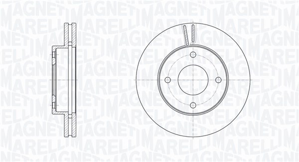 MAGNETI MARELLI Bremseskive 361302040616 257mm 26mm for NISSAN NISSAN (ZHENGZHOU)