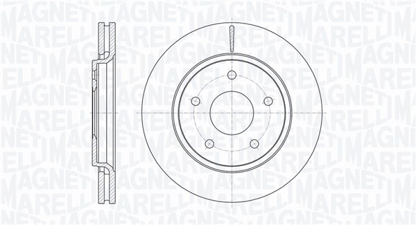 MAGNETI MARELLI Bremseskive 361302040626 302mm 28mm for VW AUDI FIAT DODGE