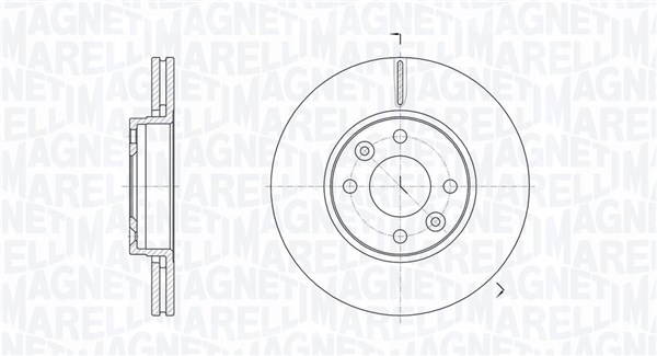 MAGNETI MARELLI Bremseskive 361302040632 258mm 22mm for MERCEDES-BENZ LADA RENAULT DACIA