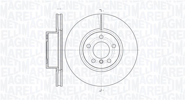 MAGNETI MARELLI Bremseskive 361302040636 328mm 28mm for BMW