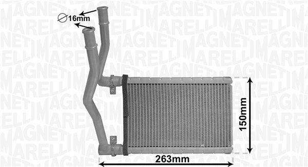 MAGNETI MARELLI Varmeelement, kabinevarme 350218490000 for ALFAROME/FIAT/LANCI