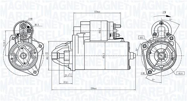 MAGNETI MARELLI Starter 063721687010 for FIAT