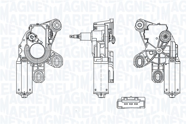MAGNETI MARELLI Viskermotor 064071900010 bag for MERCEDES-BENZ