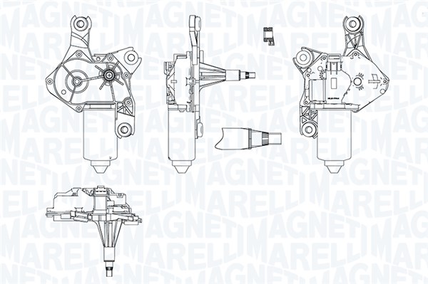 MAGNETI MARELLI Viskermotor 064070300010 bag for OPEL