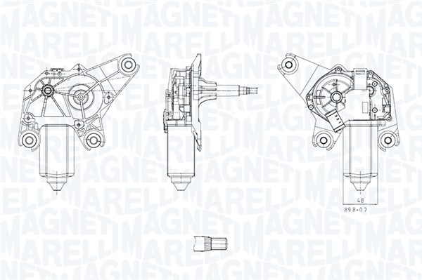 MAGNETI MARELLI Viskermotor 064071600010 bag for MERCEDES-BENZ CHRYSLER