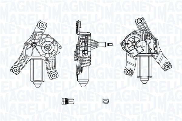 MAGNETI MARELLI Viskermotor 064071300010 bag for RENAULT