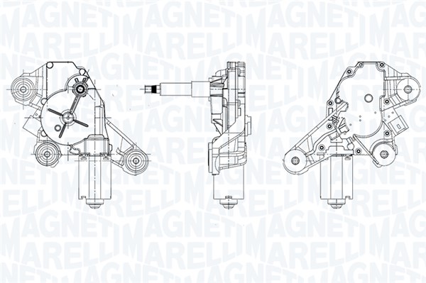 MAGNETI MARELLI Viskermotor 064073400010 bag for RENAULT