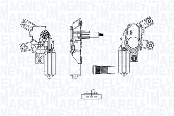 MAGNETI MARELLI Viskermotor 064076700010 bag for MERCEDES-BENZ
