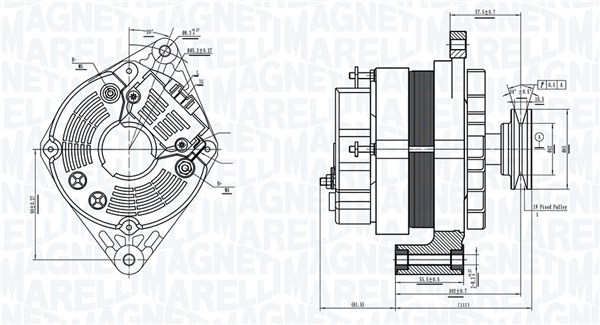 MAGNETI MARELLI Generator 063730375010 for RENAULT