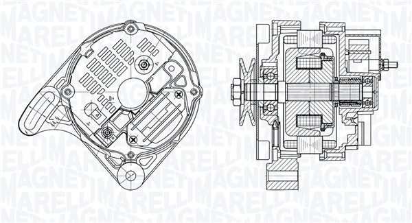MAGNETI MARELLI Generator 063730572010 for FIAT