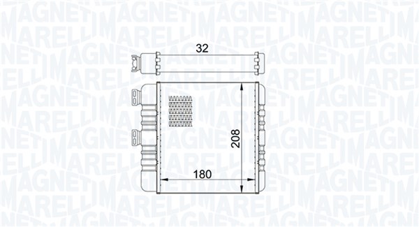 MAGNETI MARELLI Varmeelement, kabinevarme 350218418000 for OPEL VAUXHALL