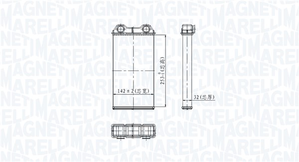 MAGNETI MARELLI Varmeelement, kabinevarme 350218439000 for OPEL VAUXHALL RENAULT