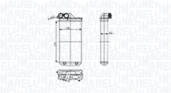 MAGNETI MARELLI Varmeelement, kabinevarme 350218460000 for CITROËN/PEUGEOT
