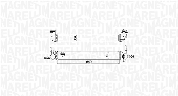 MAGNETI MARELLI Ladeluftkøler 351319204410 for VAG