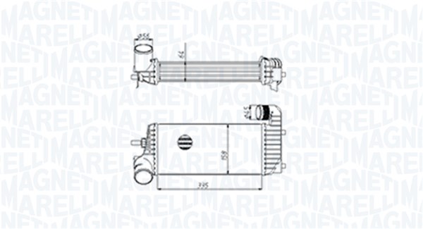 MAGNETI MARELLI Ladeluftkøler 351319205440 for FORD