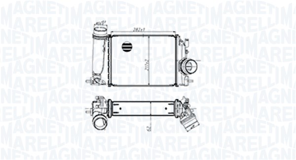 MAGNETI MARELLI Ladeluftkøler 351319205480 for NISSAN