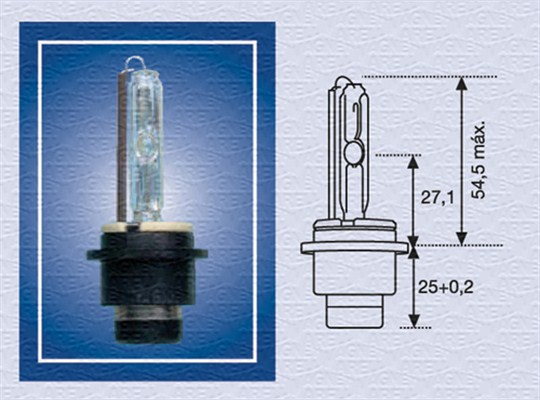 MAGNETI MARELLI Pære 002541100000 D2S (gasudladningslampe) for VOLVO DAF VAUXHALL BMW FIAT OPEL IVECO TATA VW MAN MAZDA MERCEDES-BENZ MITSUBISHI PORS