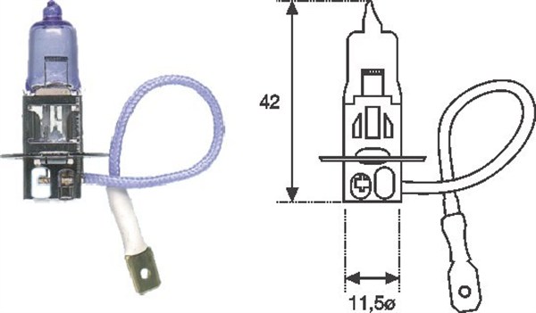 MAGNETI MARELLI Pære 002553100000 H3 for BMW TOFAS