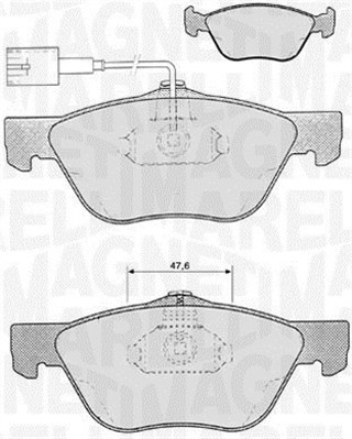 MAGNETI MARELLI Bremseklodser 363916060103 for ALFA ROMEO LANCIA FIAT