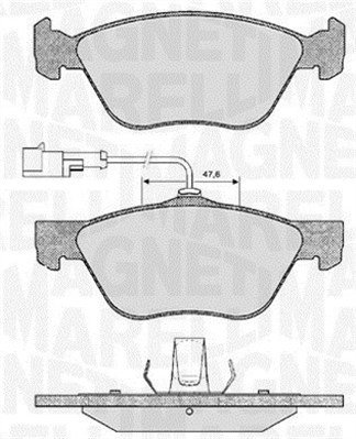 MAGNETI MARELLI Bremseklodser 363916060101 for FIAT LANCIA ALFA ROMEO