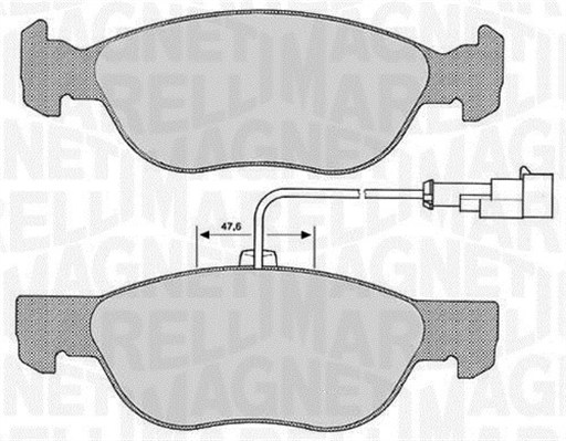 MAGNETI MARELLI Bremseklodser 363916060104 for ALFA ROMEO FIAT